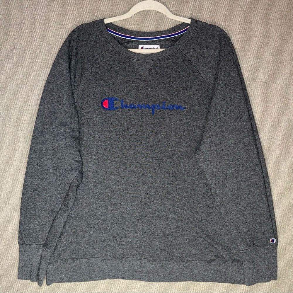 Champion size 2XL Powerblend Fleece gray Crewneck sweatshirt